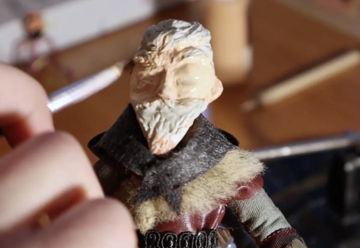 Handcrafted set built from recycled materials